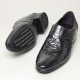 Men's round toe wrinkle leather loafers