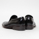 Men's round toe stitch wrinkle leather loafer shoes