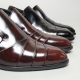 Men's wrinkle side stitch loafer shoes