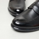 Men's u line stitch penny loafer shoes