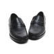 Men's leather u line stitch wrinkle loafer shoes