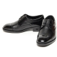 Men's cap toe two tone leather open lacing oxford shoes