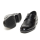 Men's cap toe two tone leather open lacing oxford shoes