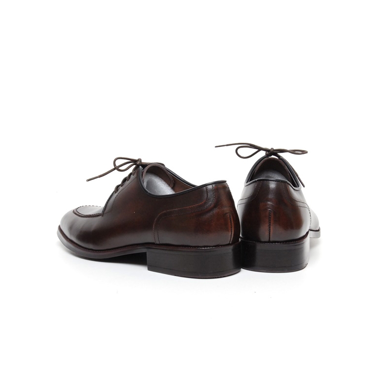 Men's Split Toe Leather Open Lacing Oxford Shoes