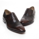 Men's Cap Toe Leather lace up Oxford Shoes