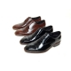 Men's Cap Toe Leather contrast stitch lace up Oxford Shoes
