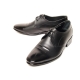 Men's Flat Round Toe Leather Wrinkle lace up Oxford Shoes