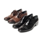 Men's Flat Cap Toe Leather Double Line Stitch Wrinkle lace up Oxford Shoes