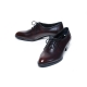 Men's Plain Toe Leather Lace up Oxford Shoes