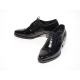 Men's Cap Toe Leather Closed Lacing High Heel Oxford Shoes