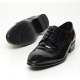 Men's Wrinkle Leather Brogue Open Lacing Oxford Shoes