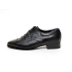 Men's Square Toe Wrinkle Leather Lace Up Oxford Shoes