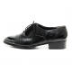 Men's Cap Toe Animal Pattern Closed Lacing Oxford Shoes