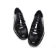 Men's Wing Tip Brogue Double Wrinkle Leather Open Lacing Oxford Shoes