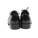 Men's Cap Top Two Tone Black Leather Open Lacing Oxford Shoes