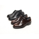Men's Plain Top Wrinkle Leather Open Lacing Oxford Shoes