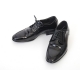 Men's Apron Toe Wrinkle Leather Open Lacing Oxford Shoes