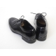 Men's Apron Toe Wrinkle Leather Open Lacing Oxford Shoes