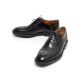 Men's Cap Toe Straight Tip Brogue Leather Closed Lacing Oxford Shoes