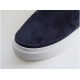 Women's  White Platform Elastic Band Suede Fashion Sneaksers