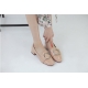 Women's Apron Toe Buckle Strap Synthetic Leather Chunky Heel Loafer Shoes