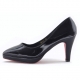 Women's Pointed Toe Glossy Platform High Heels Pumps
