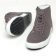 Men's Fabric Eyelet Lace Up Side Zip Hidden Insole Increase Height High Tops Elevator Shoes