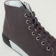 Men's Fabric Eyelet Lace Up Side Zip Hidden Insole Increase Height High Tops Elevator Shoes