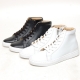 Men's Round Toe Leather Lace Up Side Zip Hidden Insole Increase Height High Tops Elevator Shoes