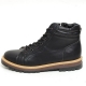 Men's Round Toe Eyelet Lace Up Side zip Back Tap Combat Sole Padding Entrance High Tops ankle boots