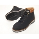 Men's Round Toe D-ring Lace Up Size Zip Back Tap Combat Sole High Tops ankle boots