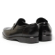 Men's Apron Toe Black Leathe Loafer shoes