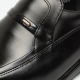 Men's Apron Toe Black Leathe Loafer shoes