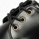 Men's Apron Toe Synthetic Leather Eyelet Open Lacing Combat Sole Shoes