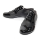 Men's Wing Tip Black Leather Lace Up Leather Outsole Dance Shoes