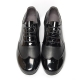 Men's Wing Tip Black Leather Lace Up Leather Outsole Dance Shoes