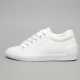 Women's White Platform Eyelet Lace Up Fabric Sneakers Shoes