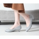 Women's Pointed Toe Glitter Black Silver Gold Med Heel Pumps US5.5~US10