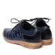 Men's Apron Toe Two Tone Stitch Navy Sheep Skin Lace Up Fashion Sneakers Shoes
