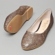 Women's glitter gold bronze black flat shoes Size US5 ~ US10 W5510