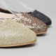 Women's glitter gold bronze black flat shoes Size US5 ~ US10 W5510