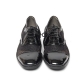 Men's Summer Cool Mesh Glossy Flat Square Toe Straight Tip Closed Lacing Oxford Shoes
