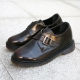 Monk strap increase height shoes Brown