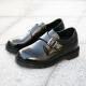 Velcro Monk Strap Improve Height Shoes black