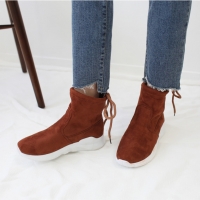 Back Lace Up Ankle Boots 
