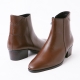 New Brown Leather Ankle Boots