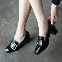 Black Slip-On Dress Loafer Shoes