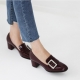 Wine Slip-On Dress Loafer Shoes