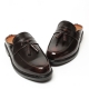 Men's Brown Tassel Loafer Mules Shoes