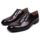 Men's Cap Toe Black Leather Oxford Dress Shoes